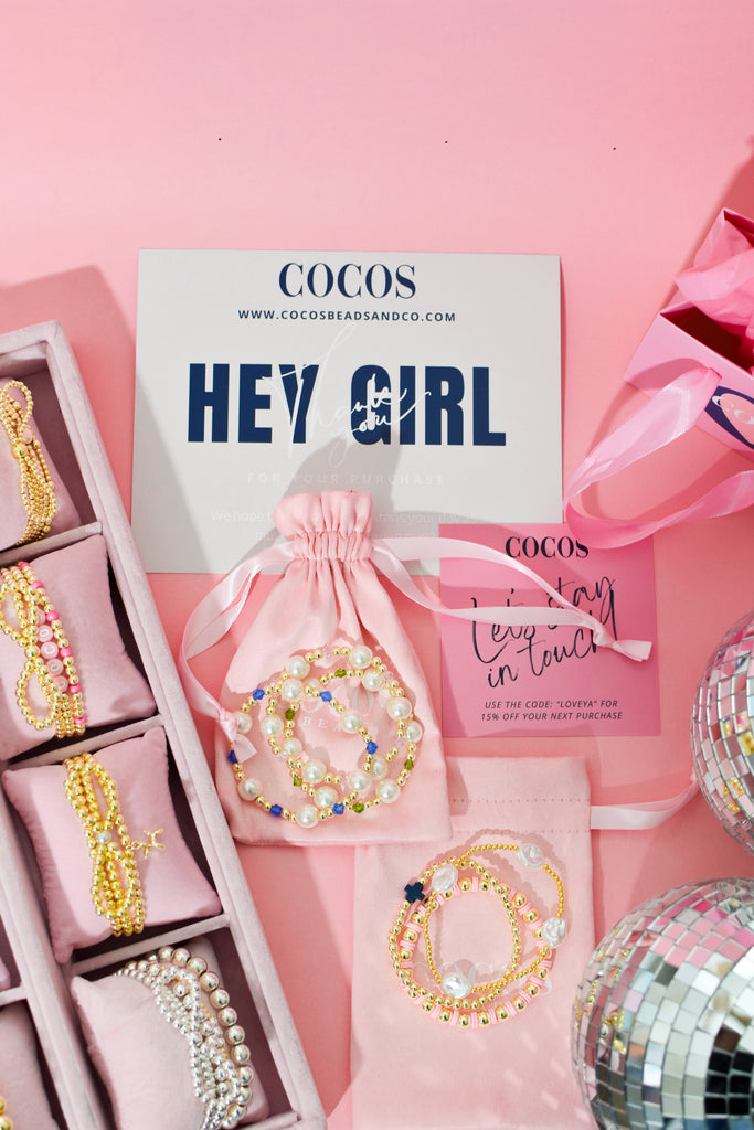 The Lanie- Pink – Coco's Beads and Co