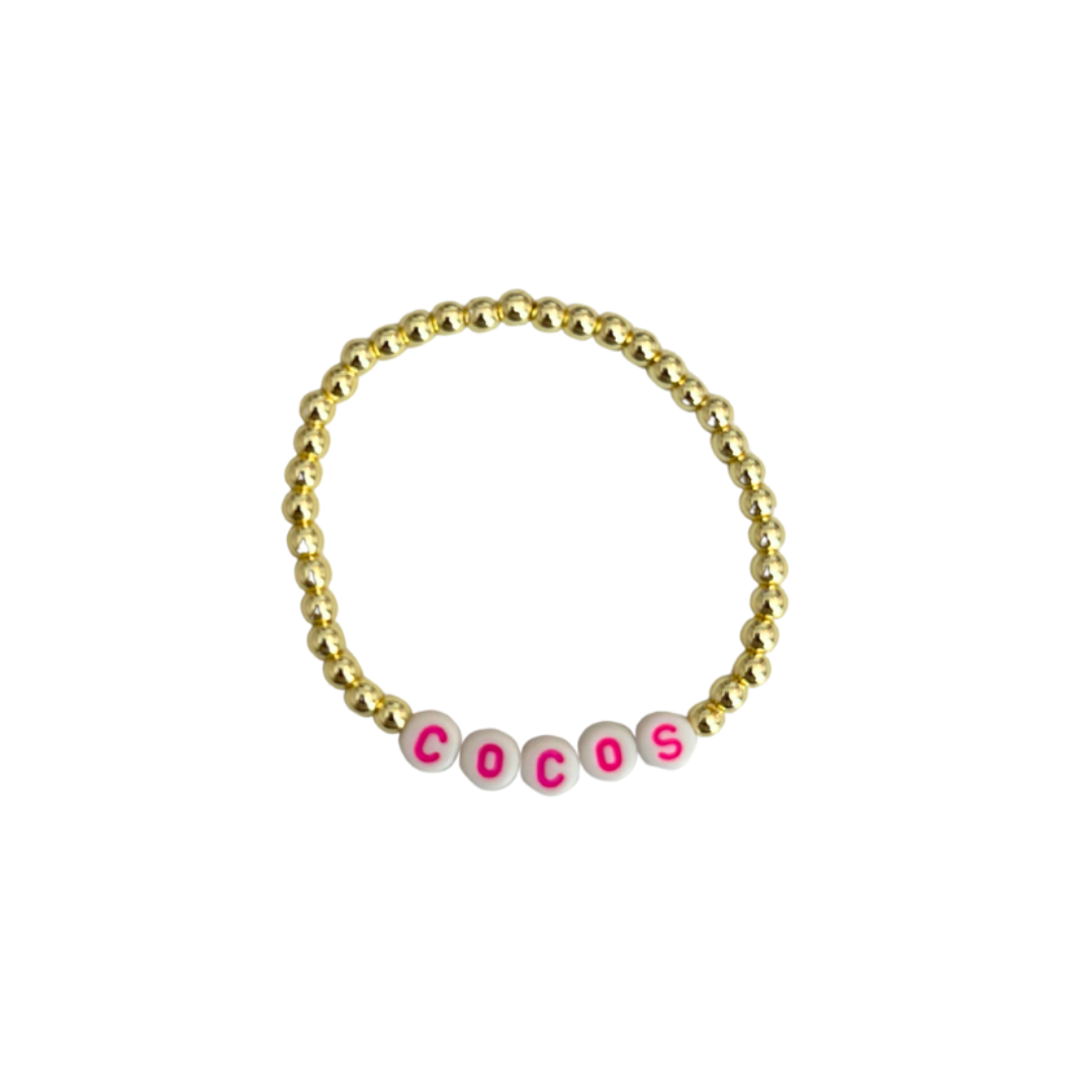 Cece: Custom Gold/ Hot Pink